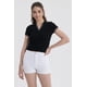 thumbnail image 1 of Polera Mujer Escote V Negro, 1 of 4