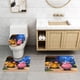 thumbnail image 2 of Juego de 3 Alfombras de Baño Desmarcar Terciopelo Coral, 2 of 6