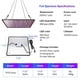 thumbnail image 3 of Panel de luz LED para cultivo Uallhome, 200 W, espectro completo, x2, 3 of 9