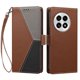 thumbnail image 3 of Funda Libro Tricolor para OnePlus 13 con Ranuras para Tarjetas, Marrón, 3 of 6