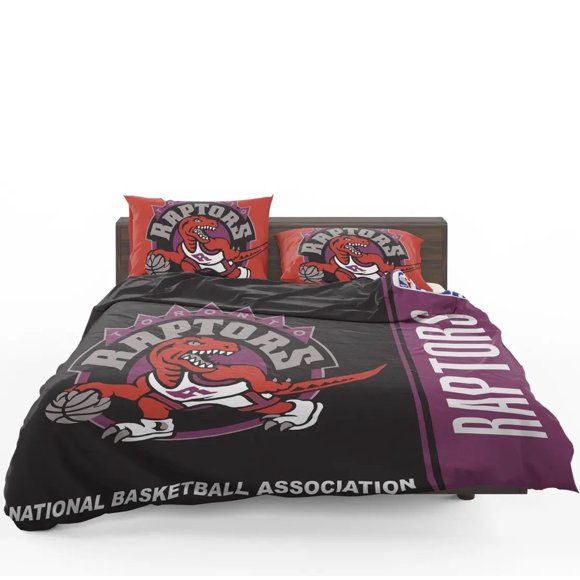 Toronto Raptors NBA Basketball Quilt Duvet Cover Set Comforter Cover Bedclothes3-Piece Bedding Set
