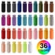 thumbnail image 4 of Kit De Hilo De Coser 72 Piezas 36 Colores Bobinas De 400 Yardas, 4 of 7