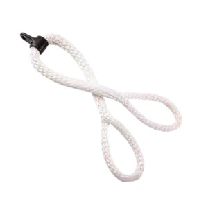 Ioensy - Cuerda De Extensión De Tríceps De Montaje Sencillo Para Un Mejor Agarre, Nailon Trenzado, 1 Metro, Color Blanco