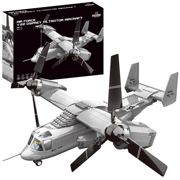 Set de bloques de construcción Apostrophe Games V-22 Osprey Tiltrotor