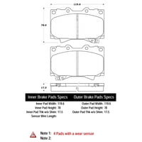 Pastillas Freno Para Auto Posiquiet 106.07720