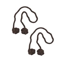 Magideal - 2 Uds Alzapaños Para Cortinas, Alzapaños Para Cortinas, Doble Bola, Decoración Moderna Para El Hogar, Lazos De Cuerda Para Cortina, Alzapaños De Cuerd