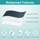 thumbnail image 3 of Juego de cama Hansleep, edredón doble de damasco azul marino, 2 piezas, 3 of 7
