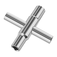 Magideal - Llave De Grifo Herramienta De Reparación De Llaves Cuadradas Mini Llave Universal De Mano Para Baño Para Válvula Medidor Eléctrico De Cocina