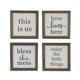 thumbnail image 2 of Juego de 4 Carteles Rústicos de Madera Hechos a Mano con Frases, 2 of 8