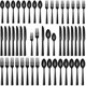 thumbnail image 1 of Stapava Set de cubiertos negro de acero inoxidable, 40 piezas, 1 of 3