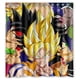 thumbnail image 1 of Cortina de ducha de Dragon Ball Heroes, juego de cortina de baño con ganchos, tamaño 66 x 72 pulgadas, 1 of 3