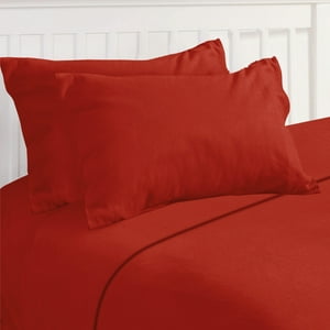 Chantilly - Sabanas Polar 1.5 Plazas Color Rojo Italiano
