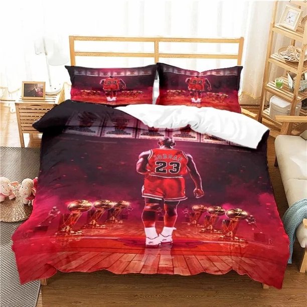 American Basketball Star No. 3 Bedding Set Boys Girls Duvet Cover Pillowcase Bed Kids Adult Home Textileextile