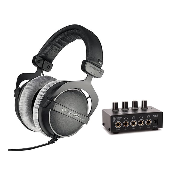 Audífonos beyerdynamic DT 770 PRO (250 ohms) con amplificador
