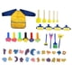 thumbnail image 5 of 44 Piezas Esponjas Pinceles Pinceles Kit Formas Cepillos Pinceles Judenos Dibujo Herramientas Amarillo, 5 of 5