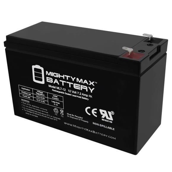 Batería Mighty Max ML7-12 12 V 7.2 Ah SLA recargable