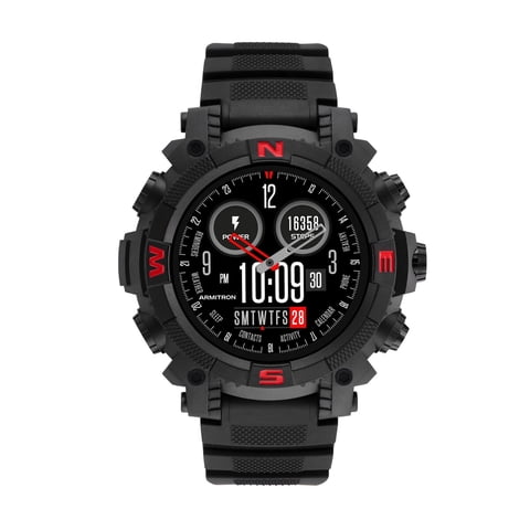 Smartwatch Armitron Sync 53Mm Asistente Voz Negro