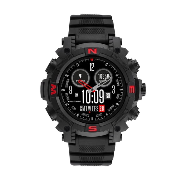 Smartwatch Armitron Sync 53mm Asistente Voz Negro