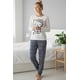 thumbnail image 1 of Pijama Micropolar Mujer Hello Kitty beige M, 1 of 8
