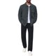 thumbnail image 2 of Chaqueta de Camisa de Punto Jacquard con Bolsillo en el Pecho de Botones para Hombre INSPIRE CHIC Vintage Casual M Gris Oscuro, 2 of 6