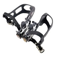 Magideal - Pedales De Bicicleta Con Clips Para Los Dedos Y Correas Pedales De Bicicleta Eje De 14 Mm Con Eje De 9/16 ""Para Reparación De Bicicletas Estacionarias