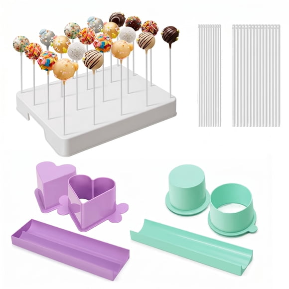 Kit de Cake Pops Daofvor 28 × 8,8 × 4 cm – Soporte de 2 Moldes