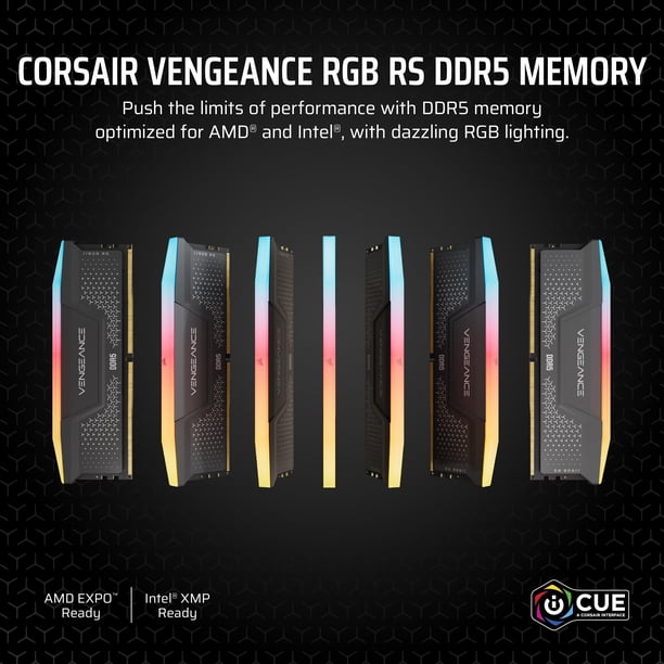 Memoria RAM Corsair Vengeance RGB RS DDR5 32 GB (2 x 16 GB) 6000