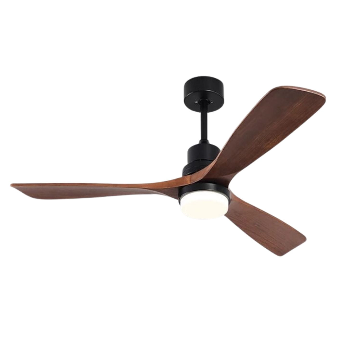 Tevere - Ventilador Techo 3 Aspas Madera Con Luz Led 30w