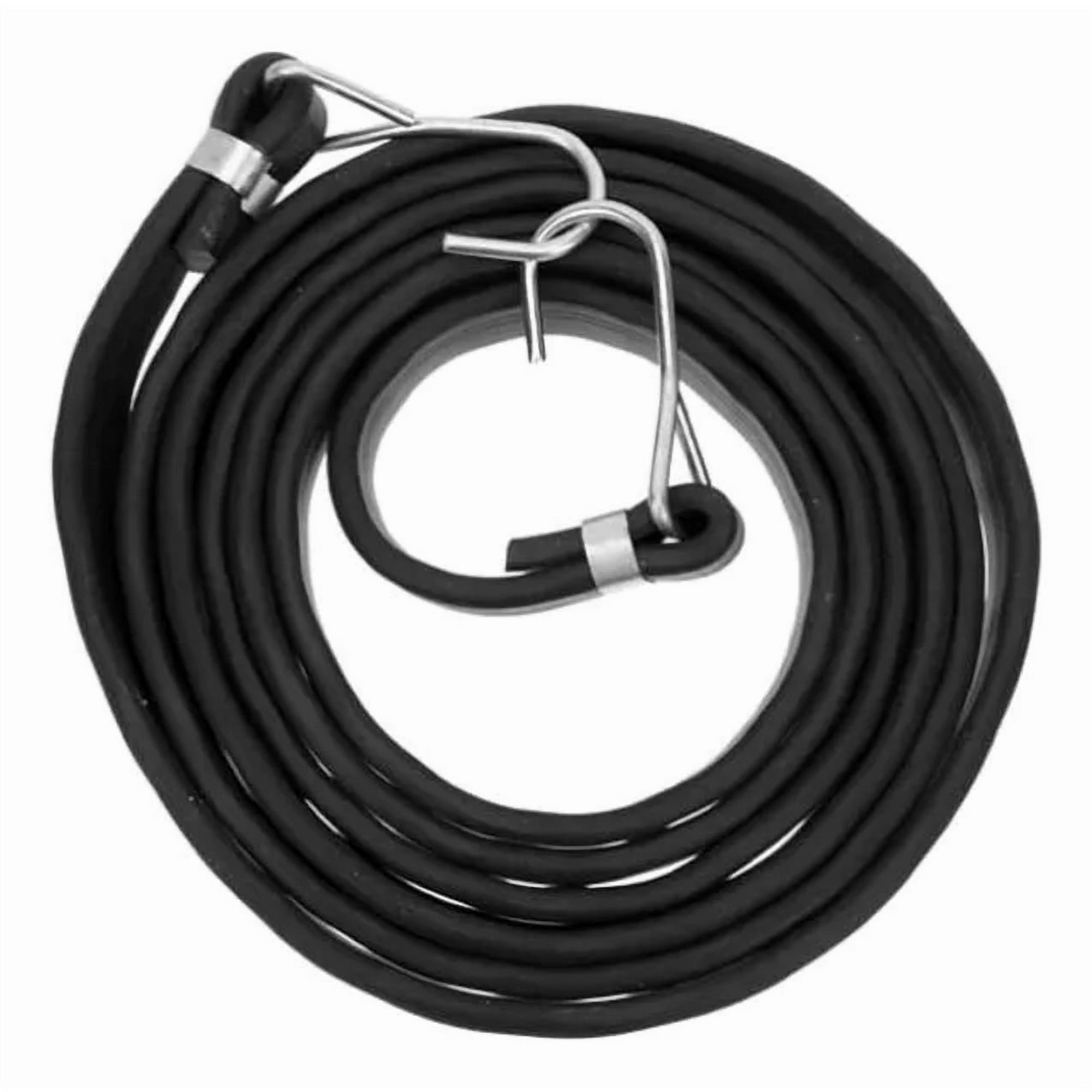 Genérico - Set 6 Cuerdas Elásticas Eslinga Amarre Pulpo De Goma Negro 1.5mts