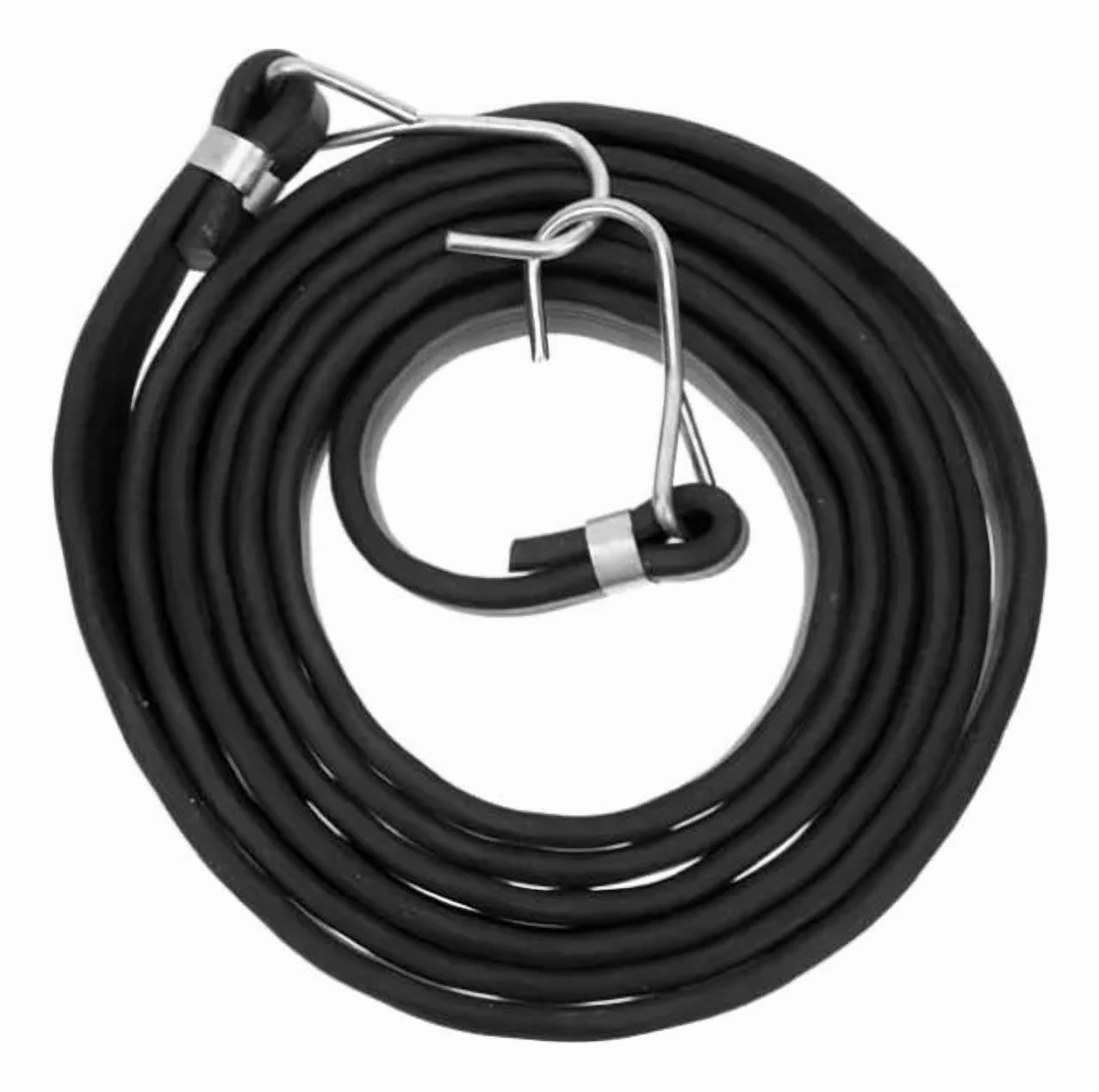 Genérico - Set 6 Cuerdas Elásticas Eslinga Amarre Pulpo De Goma Negro 1.5Mts