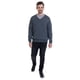 thumbnail image 3 of Sweater Cuello V Verde Melange, 3 of 3