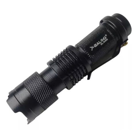 Impormaipu - Linterna Led T6 5.000 Lum Pila 18650 Zoom Ajustable Pequeña