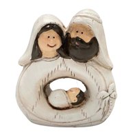 Magideal - Estatuilla De La Sagrada Familia, Estatua De Belén, Adorno De Decoración Navideña, Figura De Belén De Navidad, Para Vacaciones, Dormitorio, Escritorio