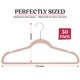 thumbnail image 2 of Perchas de terciopelo rosa LDC LUX DECOR COLLECTION, paquete de 30, antideslizantes, 2 of 9