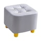 thumbnail image 3 of Reposapiés Taburete otomano Mueble Taburete escalonado Taburete cuadrado antideslizante Taburete para sofá Habitación infantil Sala de juegos Oficina Gris, 3 of 5