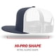 thumbnail image 3 of Gorra de béisbol Richardson 511 Flatbill Trucker Navy/White, 3 of 7