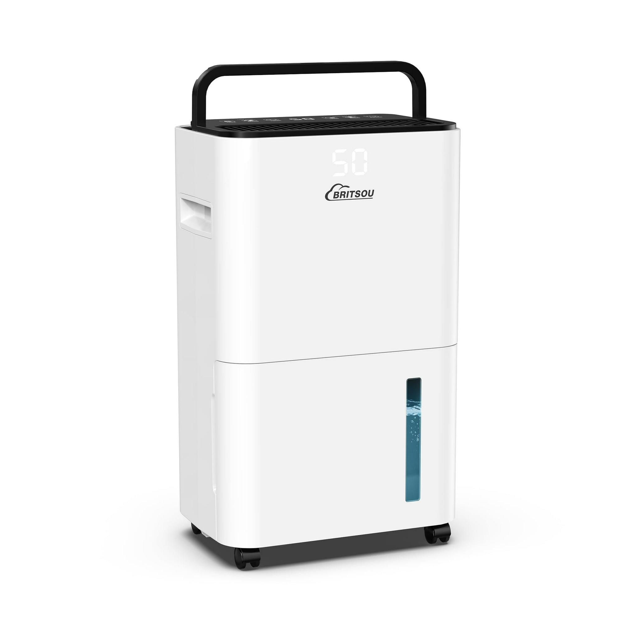 Deshumidificador Britsou 16l Para Sótano Con Manguera De Desagüe Y Tanque De 2.5l