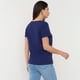 thumbnail image 2 of Polera Mujer M/C Focal Print Azul Royal Corona, 2 of 5