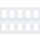 thumbnail image 1 of Placa de pared Leviton 80301-SW Decora Plus de 1 elemento sin tornillos, color blanco, 1 of 2