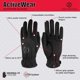 thumbnail image 2 of Guantes deportivos Zero Friction para mujer, color negro, ajuste universal, 2 of 2