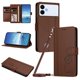 thumbnail image 1 of Funda Cartera Trébol para Samsung Galaxy S26 Edge con Ranuras Tarjetas y Carga Inalámbrica Marrón, 1 of 6