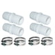 thumbnail image 3 of Adaptador De Manguera De Piscina Reemplazo Fácil De Usar Durable Para El Hogar Piscina Al Aire Libre 4 Adaptador 8 Abrazadera, 3 of 4