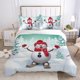 thumbnail image 1 of Christmas Gifts Snow Decor Kids Quilt Duvet Cover Set Super 3-Piece Bedding Set, 1 of 4