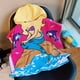 thumbnail image 1 of 1pc Kids Cartoon Hooded Bath Towel, Absorbent Cute Bath Towels With Hood For Girls Boys, Bathroom Accessories, 1 of 3
