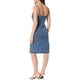 thumbnail image 3 of INSPIRE CHIC Vestidos de Mezclilla para Mujer con Botones, Sin Mangas, Escote Corazón, Midi, Azul Claro XS, 3 of 6