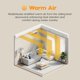 thumbnail image 4 of Ventilador de escritorio IRIS WOOZOO, oscilante, 3 velocidades, alcance de 9,5 m, 4 of 7