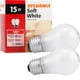 thumbnail image 1 of Bombilla Sylvania, incandescente, blanca suave, A15, 15 W, 120 V, 1 of 3