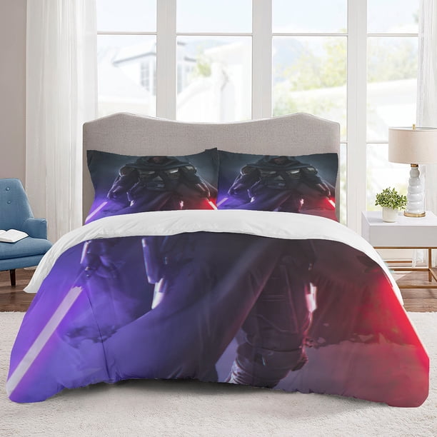 Star Wars Bedding Sets Cartoon Duvet Cover Lightweight 3 Piece Bet Sets for Kids Boys Girls