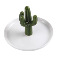 Magideal - Bandeja De Soporte De Anillo De De Cerámica, Regalos De Cumpleaños, Organizador De Joyería Delicado Creativo Decorativo, Para Pulsera De Baño Verde
