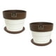 thumbnail image 1 of Set de 2 Maceta Greta 14cm Blanca y sus platos, 1 of 3